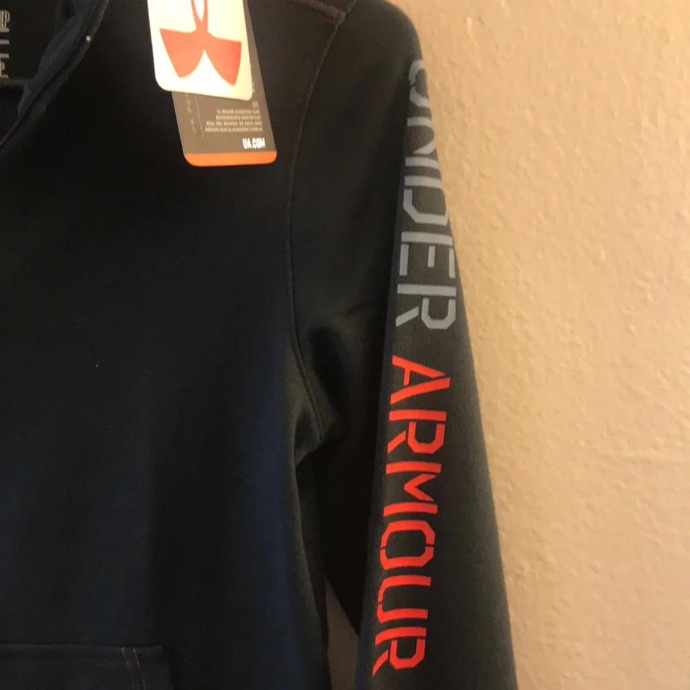 Under Armour Boys Charged Cotton Full Zip Hoodie - Picture 3 of 4